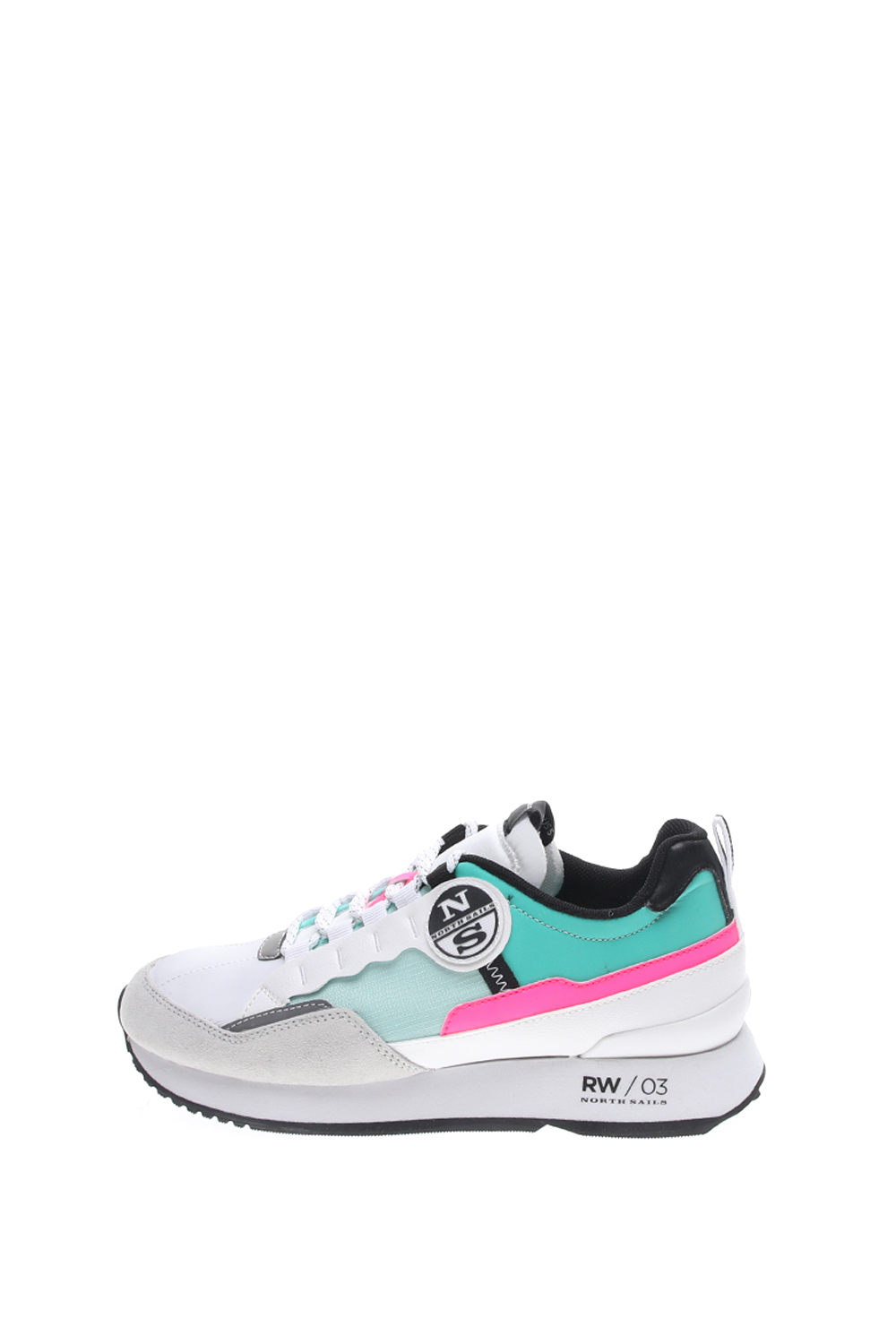 NORTH SAILS - Γυναικεία sneakers NORTH SAILS REEF λευκά μπλε ροζ Γυναικεία/Παπούτσια/Sneakers